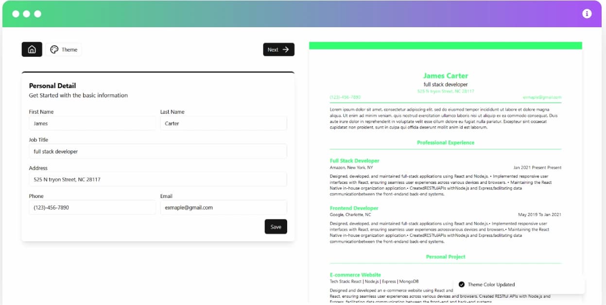 AI Resume Builder screenshot 2